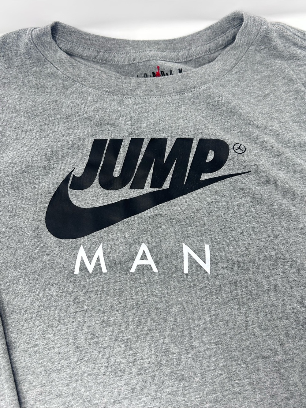Nike Jumpman Gray Graphic Tee - boy’s Casual Shirt